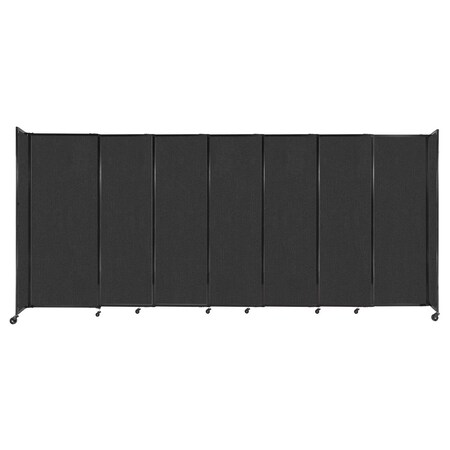 Versare The Bullet Resistant Portable Shield Partition 15'6" x 6'10" Black Fabric 1911202